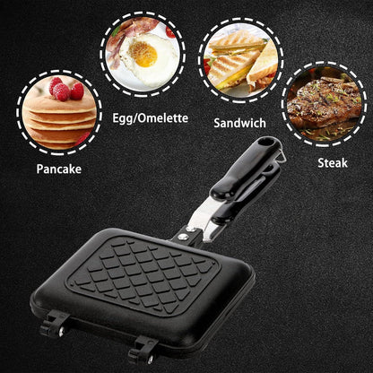 Sandwichmaker Panini-Maker antihaftbeschichtet Aluminium Griff