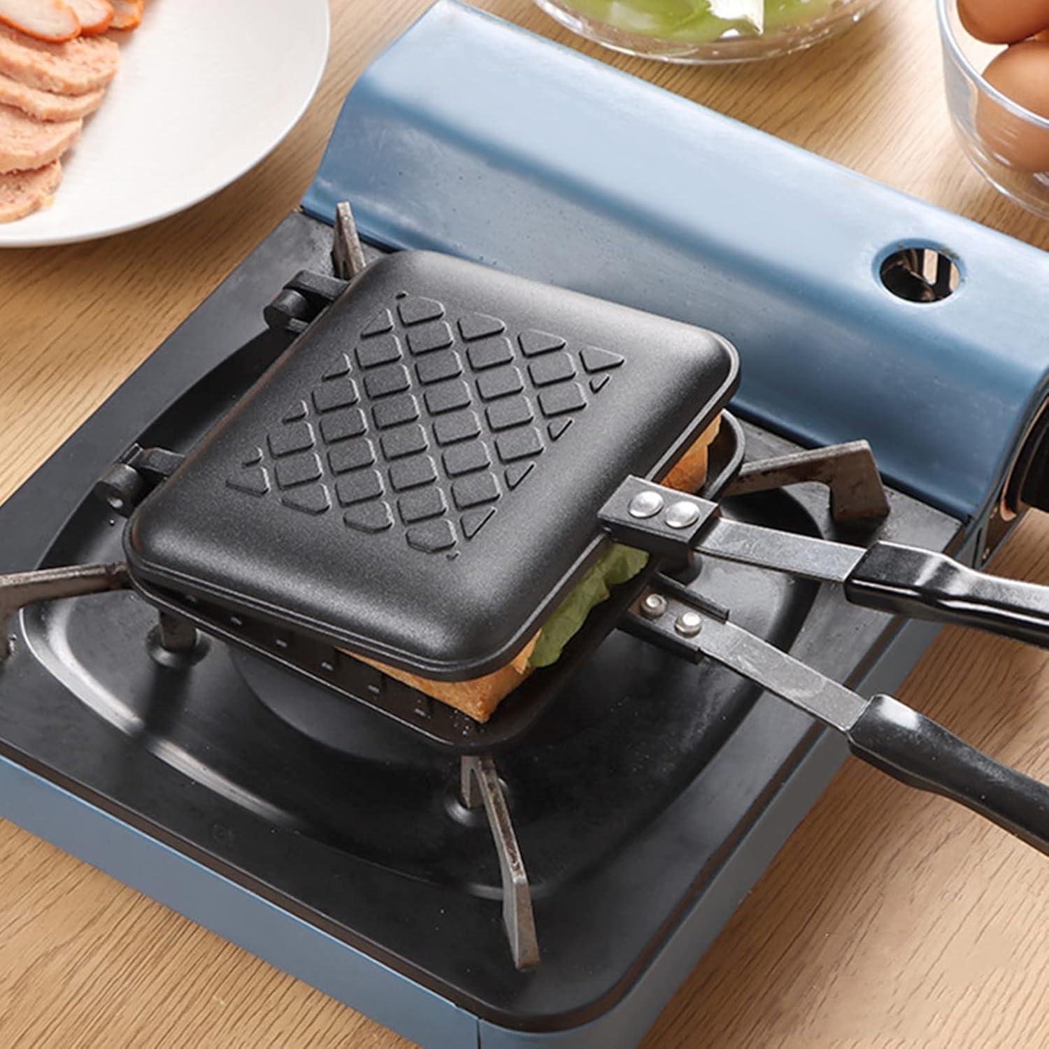 Sandwichmaker antihaftbeschichtet Aluminium Griff Panini Maker