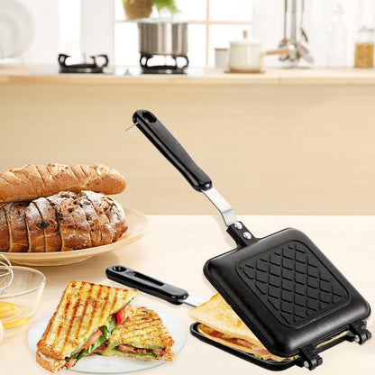 Sandwichmaker Panini-Maker antihaftbeschichtet Aluminium Griff