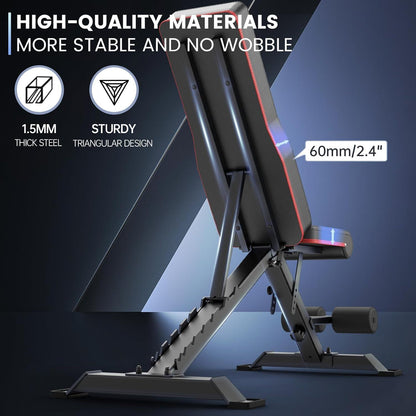 Hantelbank klappbar 9x4x3 verstellbar Bauch Rückentrainer 318kg