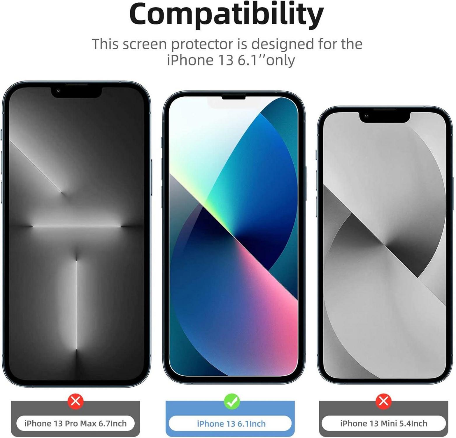 Panzer Schutzglas und Kameraschutz für iPhone 13 - 4 Stück