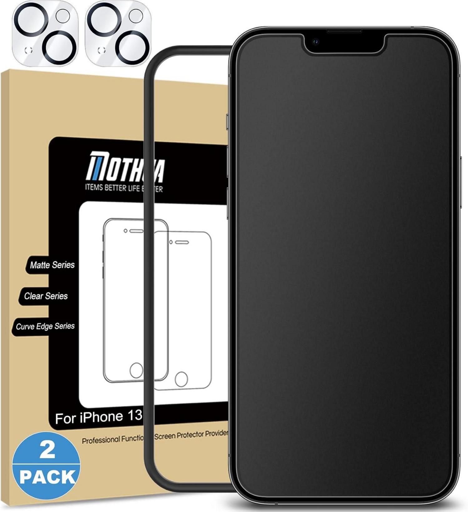 Mothca Matt Schutzfolie iphone 13 6,1 Zoll 2er Set