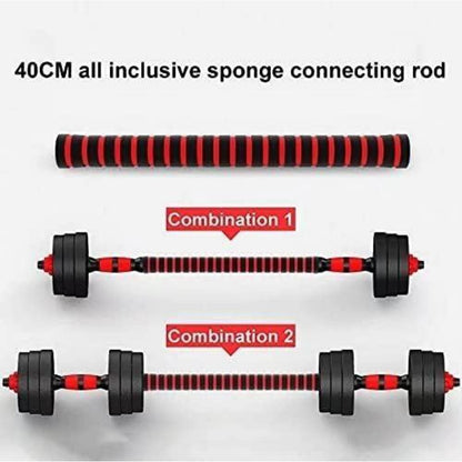 Verstellbare Kurzhanteln Schwarz 2er Set 15KG - für Männer