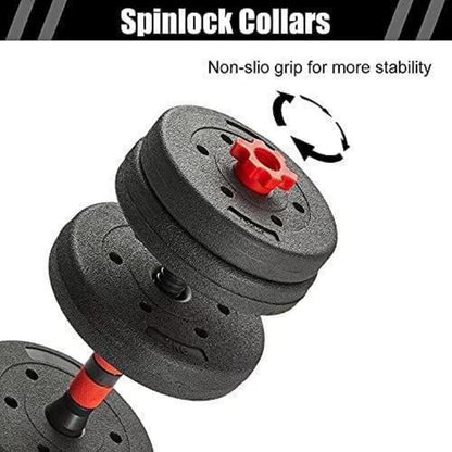 Verstellbare Kurzhanteln Schwarz 2er Set 15KG - für Männer