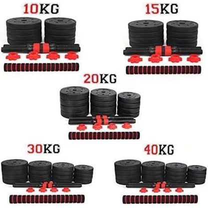 Verstellbare Kurzhanteln Schwarz 2er Set 15KG - für Männer