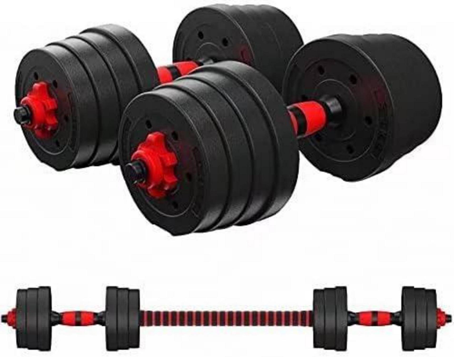 Verstellbares Kurzhantelset Schwarz 2er Set 15KG