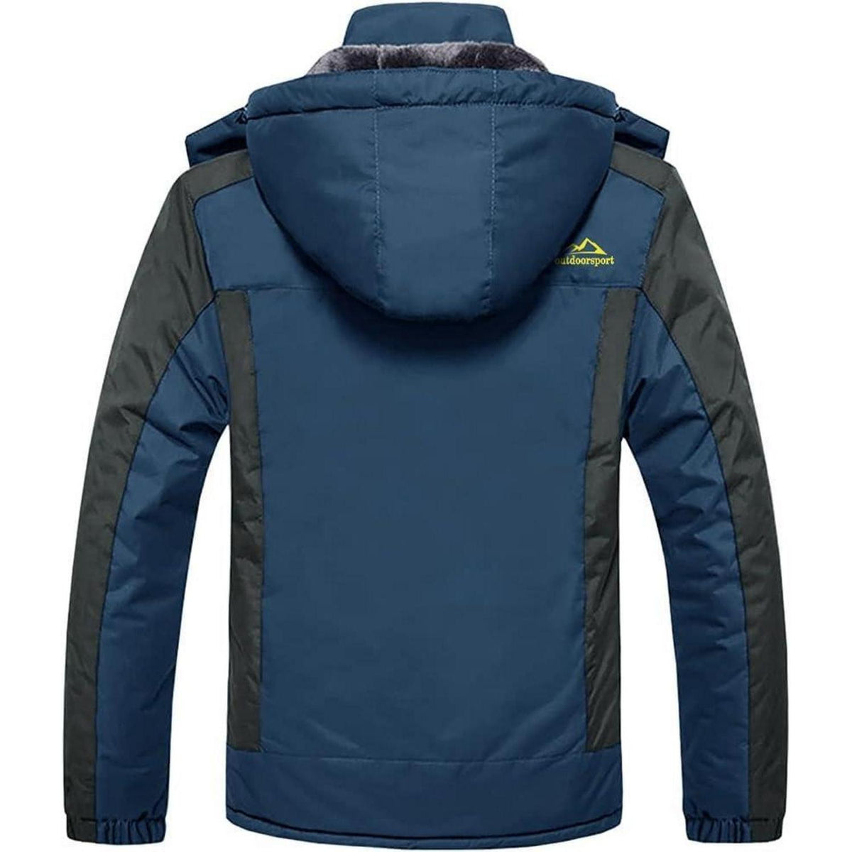 Herren Winterjacke Wasserdicht Warm Gefüttert Skijacke Blau
