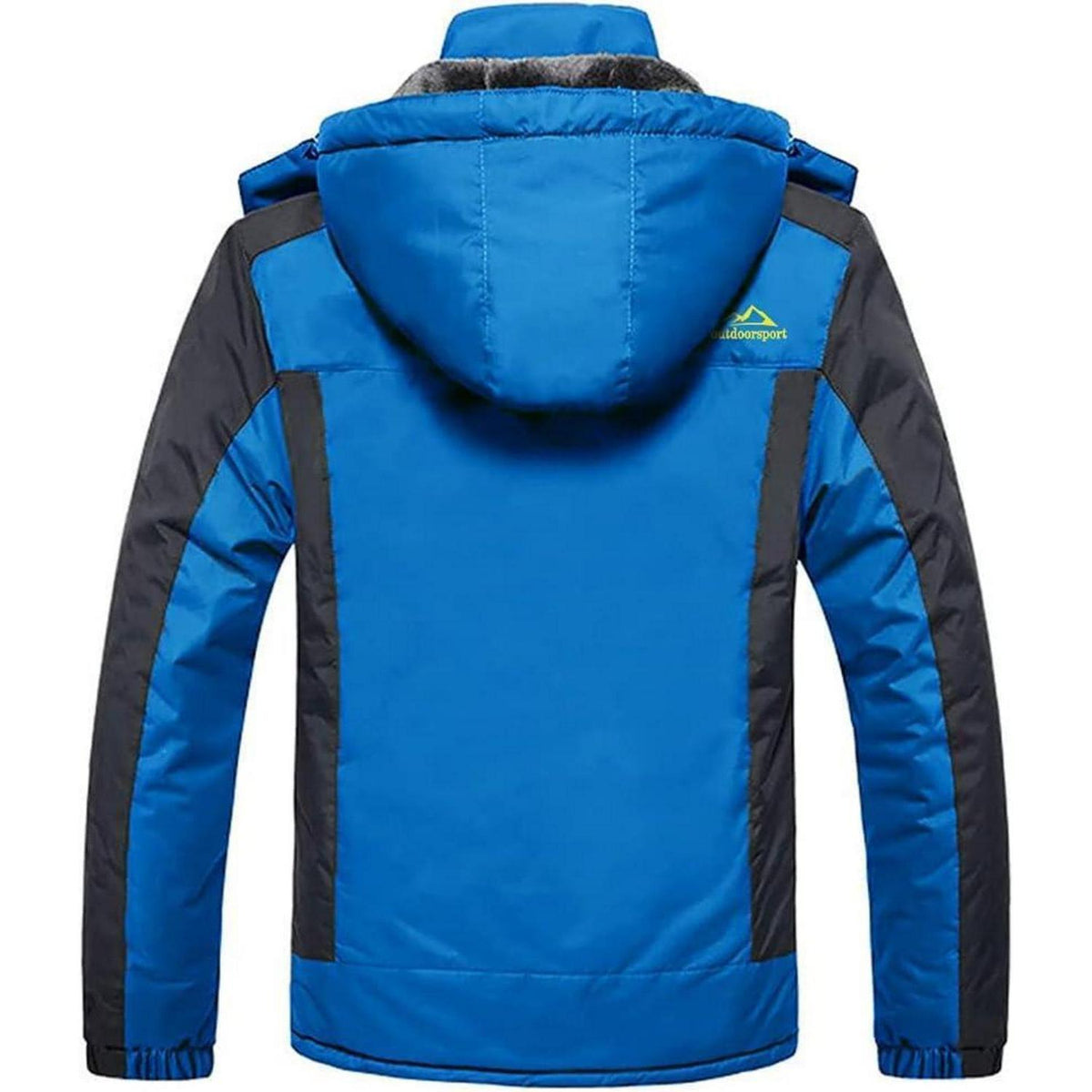 Herren Winterjacke Wasserdicht Warm Gefüttert Skijacke Königsblau