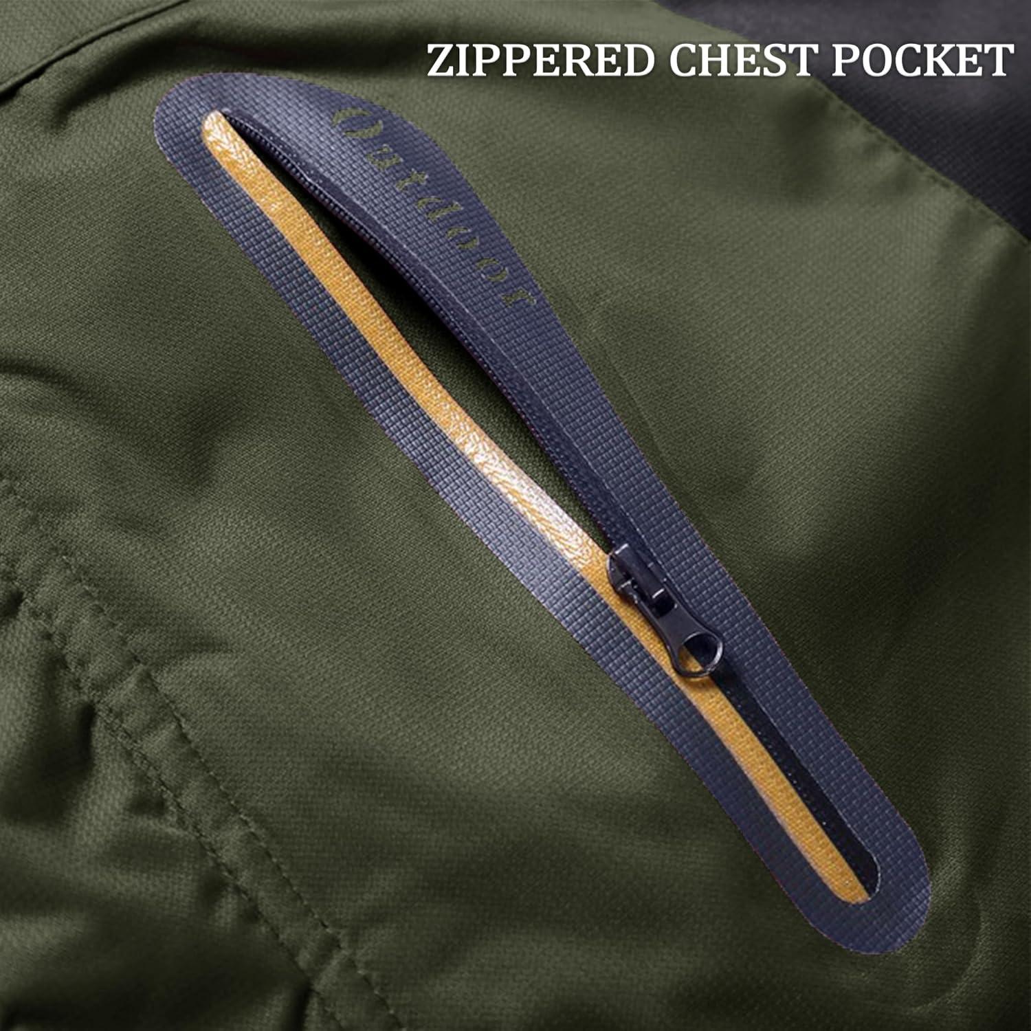 Herren Winterjacke Wasserdicht Gefüttert Skijacke Funktionsjacke Grün