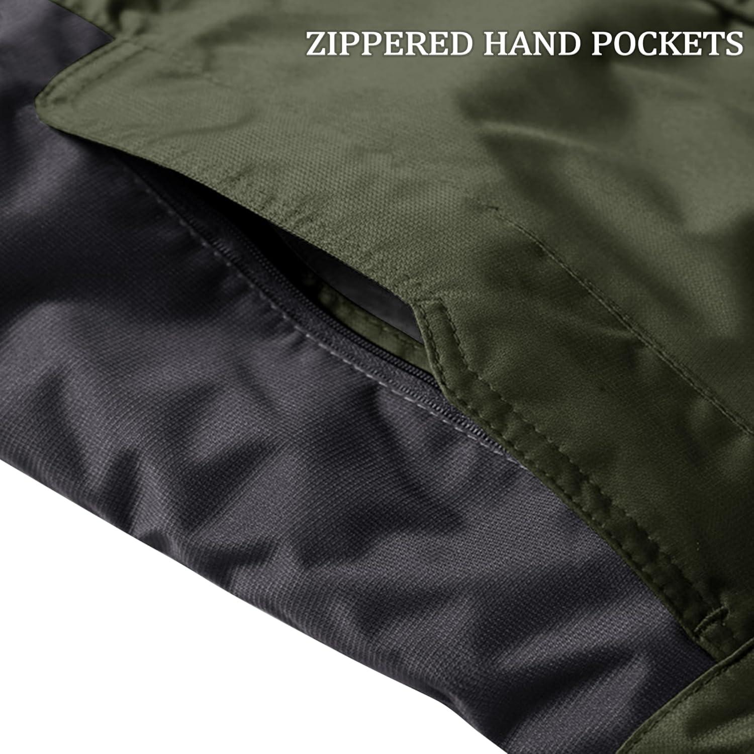 Winterjacke Herren Wasserdicht Winddicht Warm Atmungsaktiv S Armeegrün