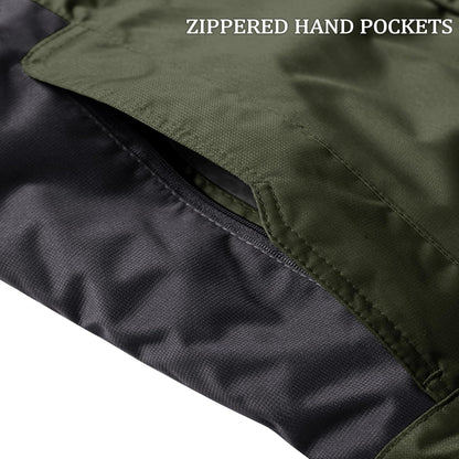 Winterjacke Herren Wasserdicht Winddicht Warm Atmungsaktiv S Armeegrün