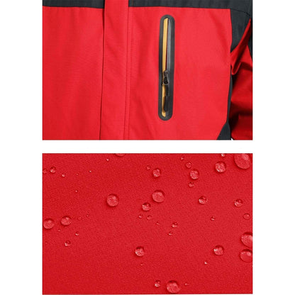Herren Softshelljacke wasserabweisend mit abnehmbarer Kapuze L Schwarz