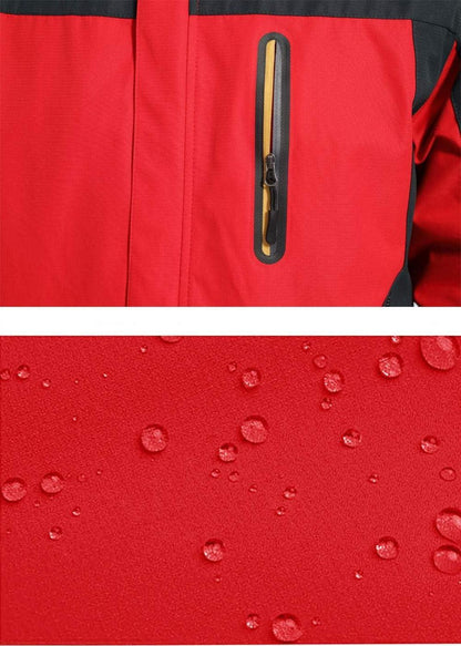 KEFITEVD Herren Softshelljacke abnehmbare Kapuze Outdoorjacke Denimblau