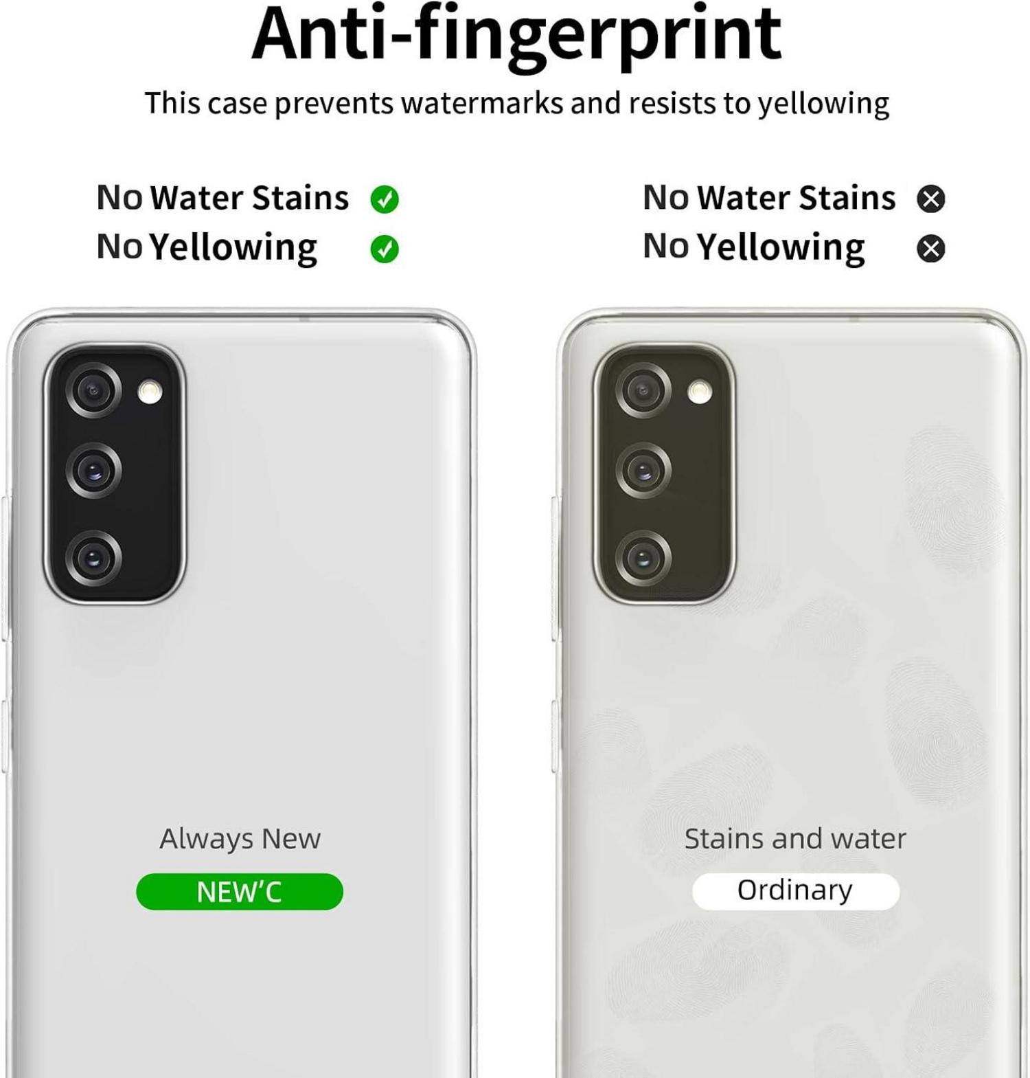 Hülle Samsung Galaxy S20 FE Ultra Transparent TPU Gel 2x Panzer