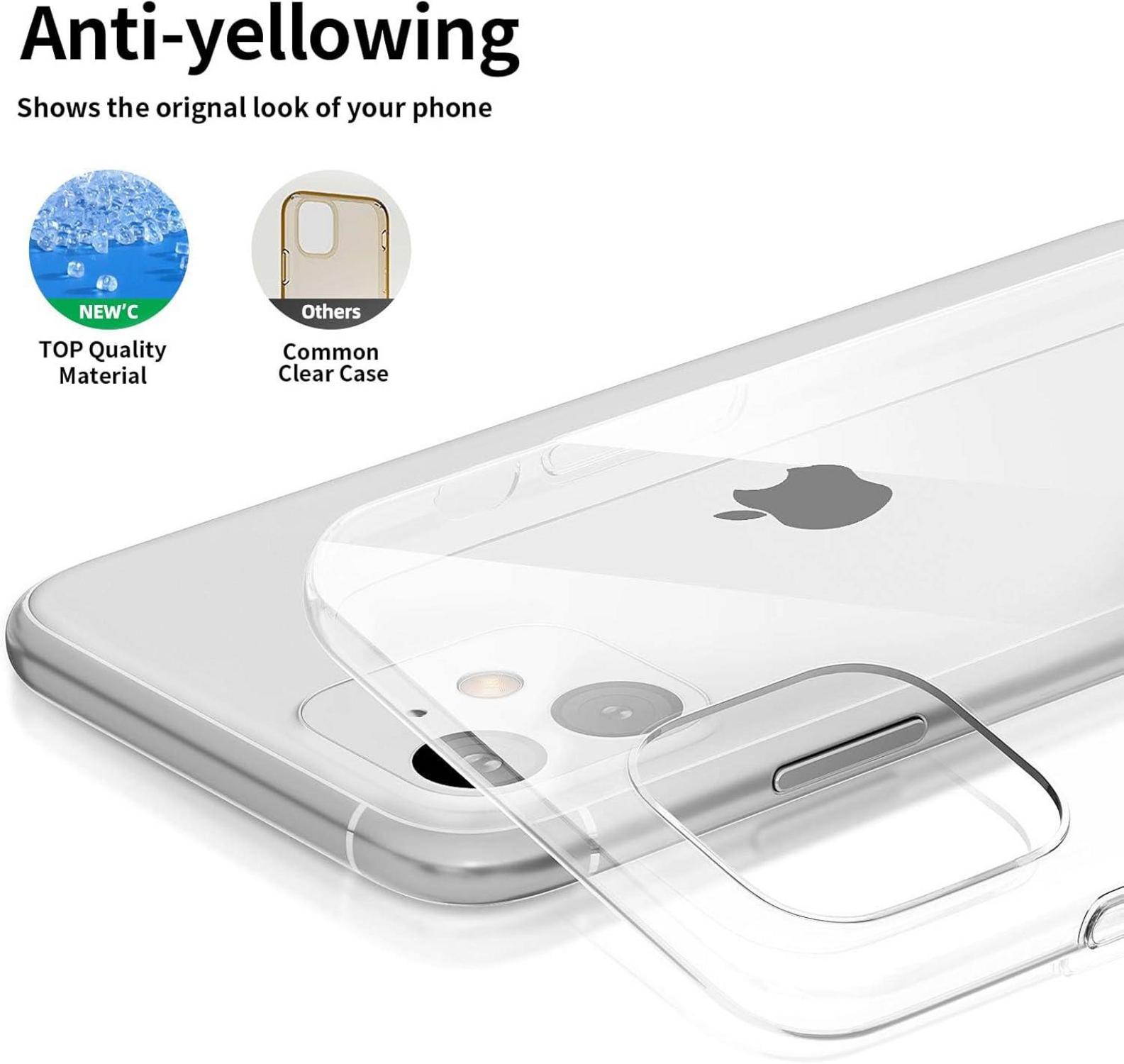Schutzhülle für iPhone 11: Ultra Transparentes TPU Gel & Panzer