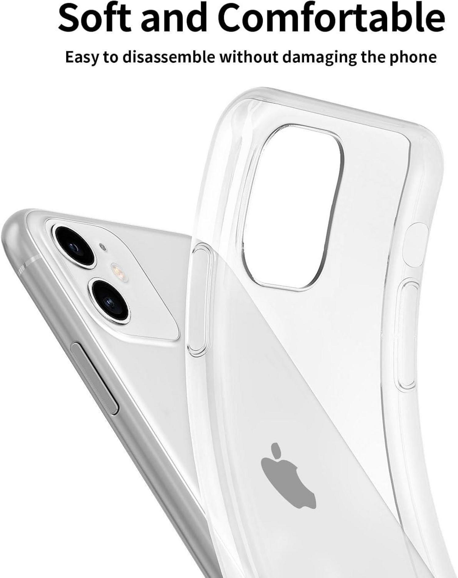 NEW'C iPhone 11 Hülle + 2 Panzer Schutzglas Ultra Transparent