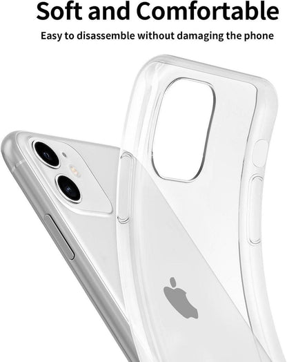NEW'C iPhone 11 Hülle + 2 Panzer Schutzglas Ultra Transparent
