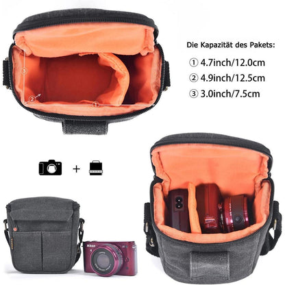 Kameratasche Canvas für Sony Fujifilm Canon Digitalkameras
