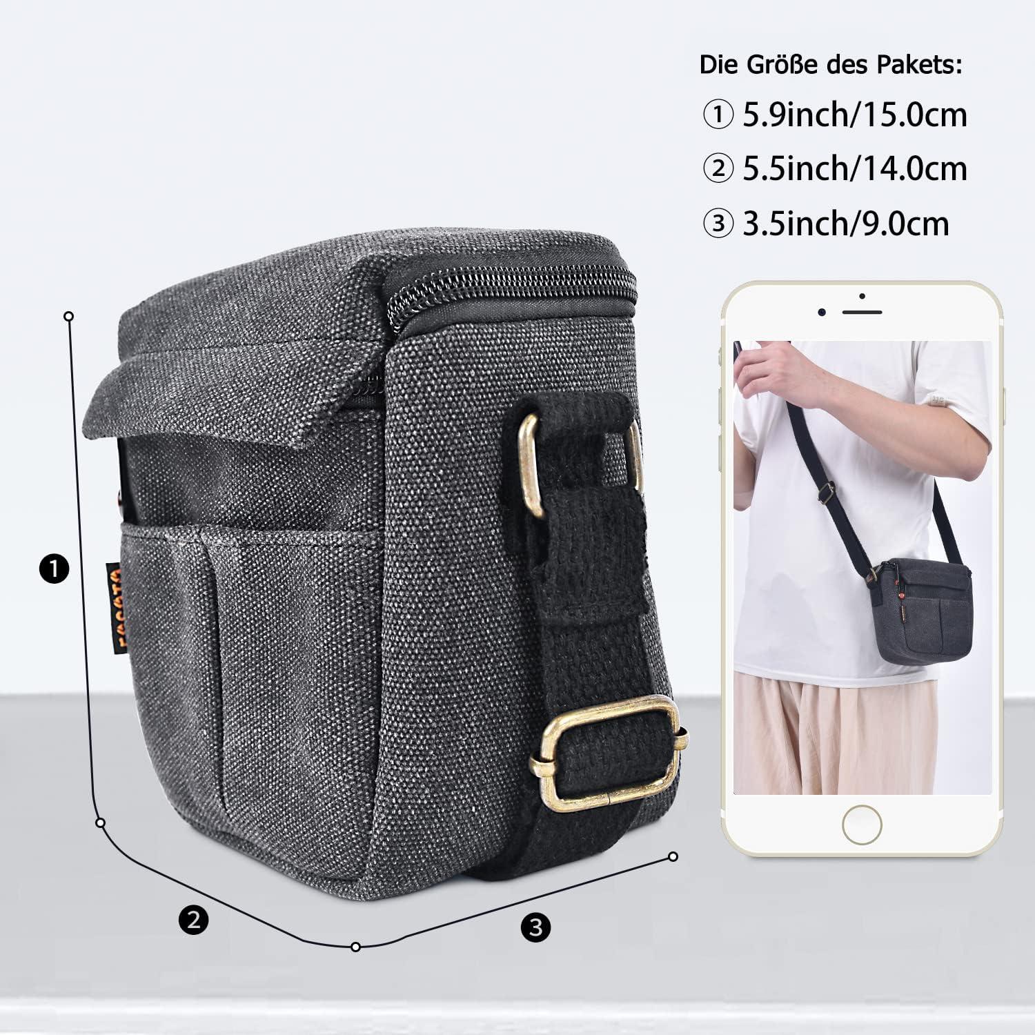 Premium Canvas Kameratasche Sony Fujifilm Canon A6000 A6100 A6400 X-T2 X-T3