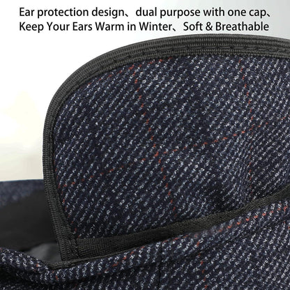 Schiebermütze Herren Sommer Grau Hut Flat Cap Verstellbar