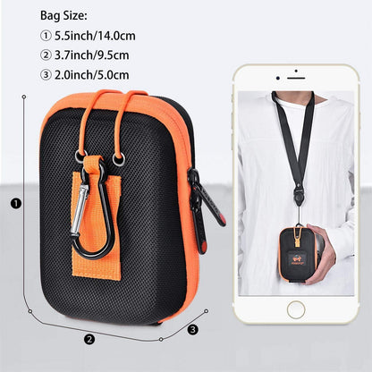 FOSOTO Hardcase Kameratasche für Kompaktkameras Sony Canon