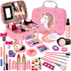 Kinderschminke Set Mädchen abwaschbar Schminkkoffer Spielzeug Makeup