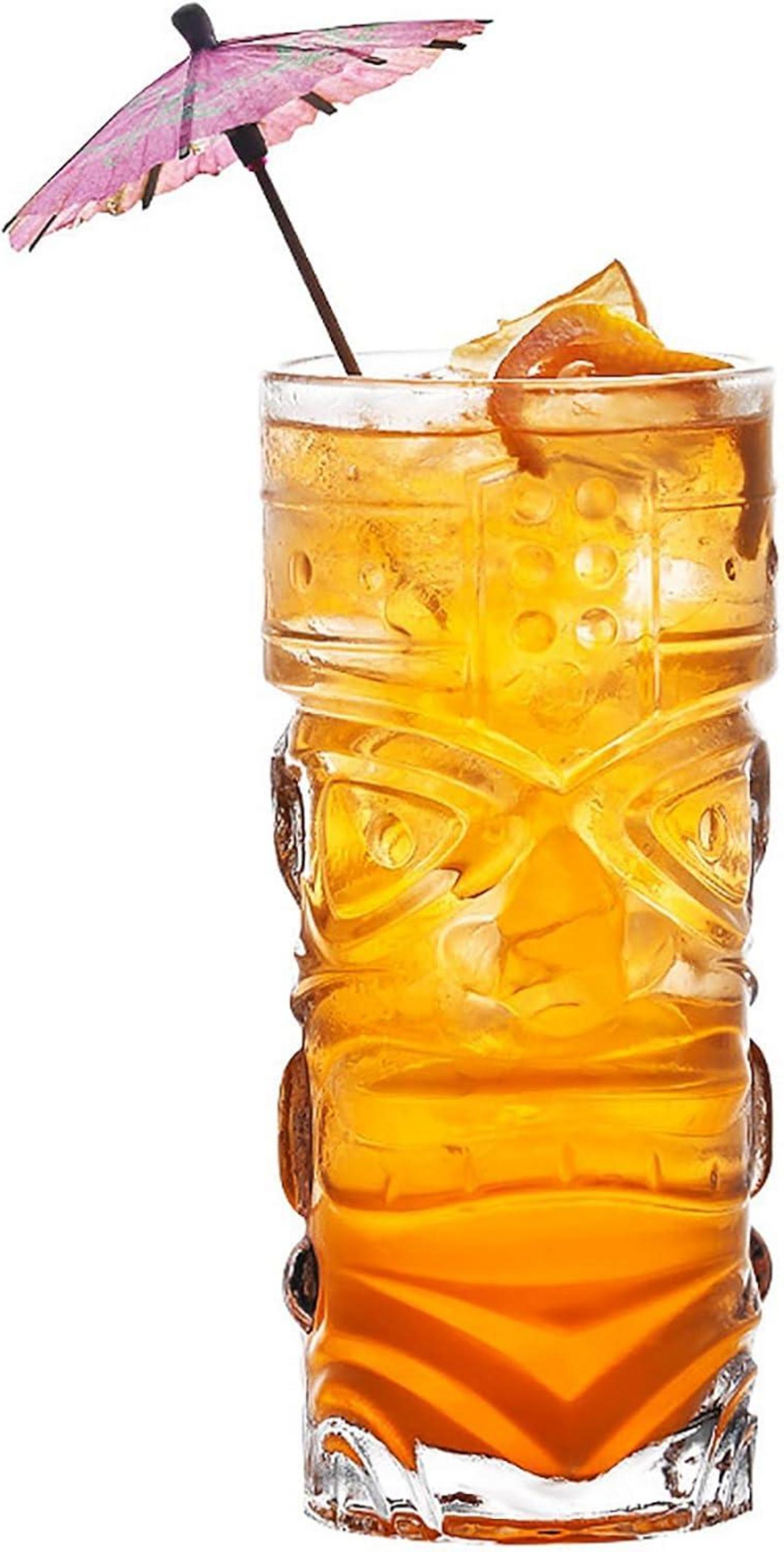 6er Set 400ml Tiki-Gläser, Bar-Tiki-Gläser, Halloween, Mai