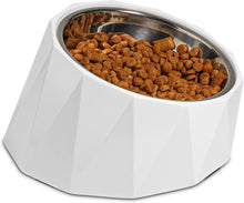 Geneigter Hundenapf 880ml für Hund und Katze, Abnehmbarer Melamin