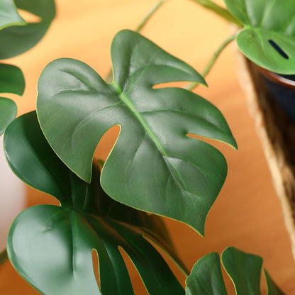 Künstliche Monstera Pflanze 45cm Hochrealistisch Indoor Deko