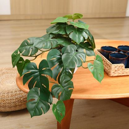 Künstliche Monstera Pflanze 45cm Hochrealistisch Indoor Deko