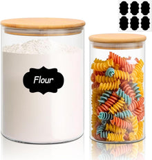 Vorratsgläser mit Deckel 3000ml 2er Set luftdicht für Nudeln Mehl