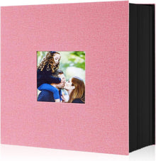 Fotobuch Fotoalbum 10x15cm 600 Bilder Leinen Einsteckalbum Rosa
