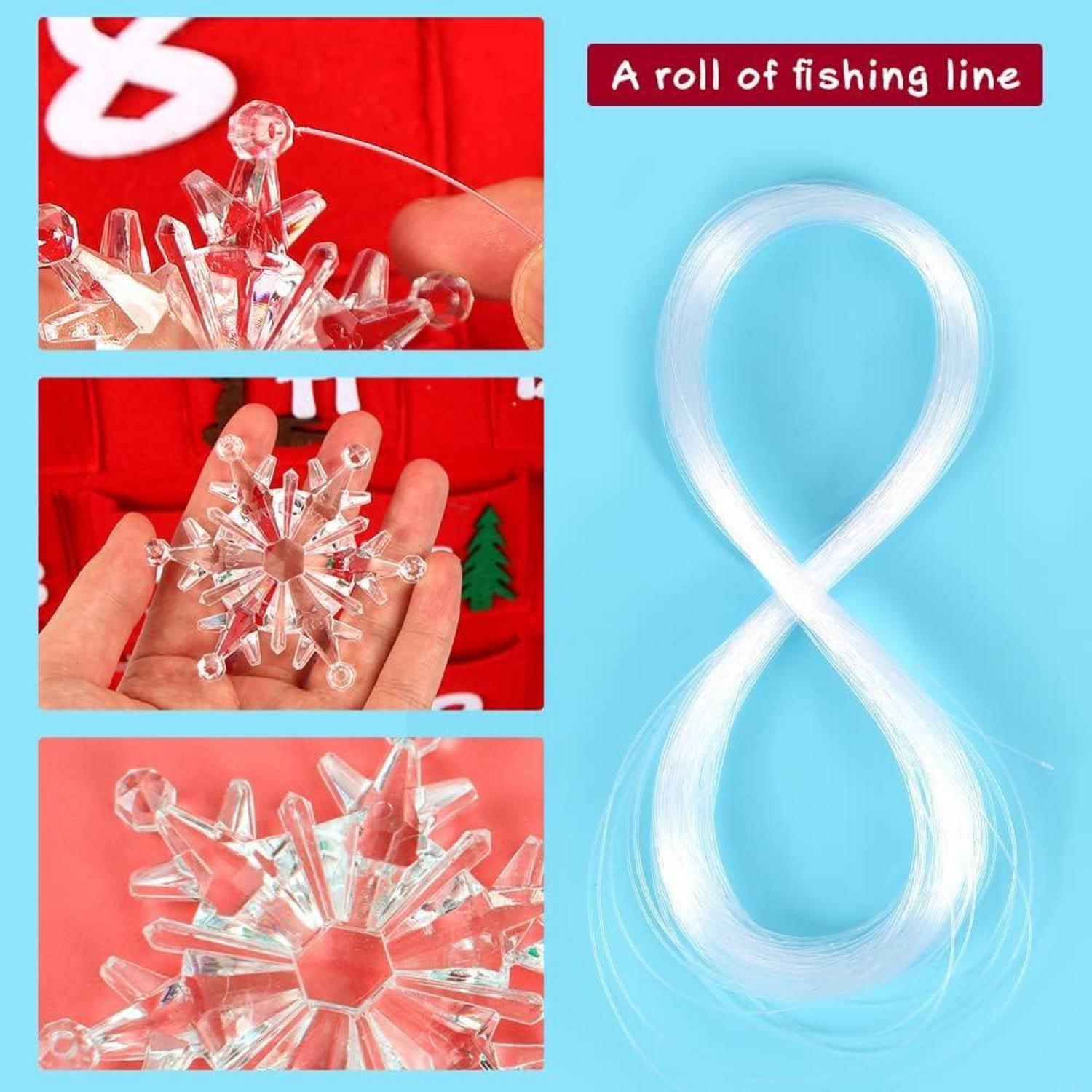 45er Set Acryl Schneeflocken Weihnachtsbaumschmuck & Partydekoration