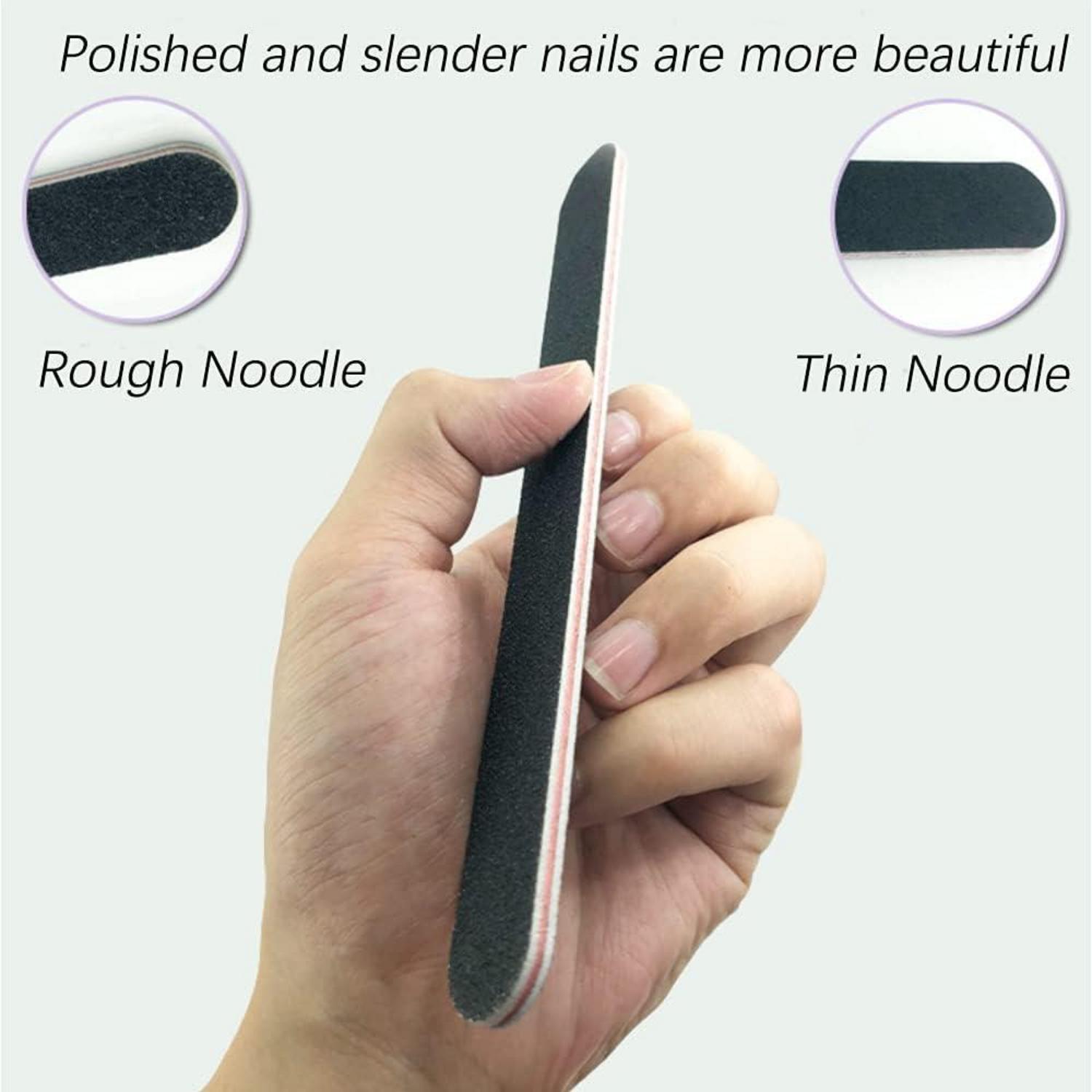 10 Stück Doppelseitige Nagelfeilen 100/180 für Nägel - Professionelles