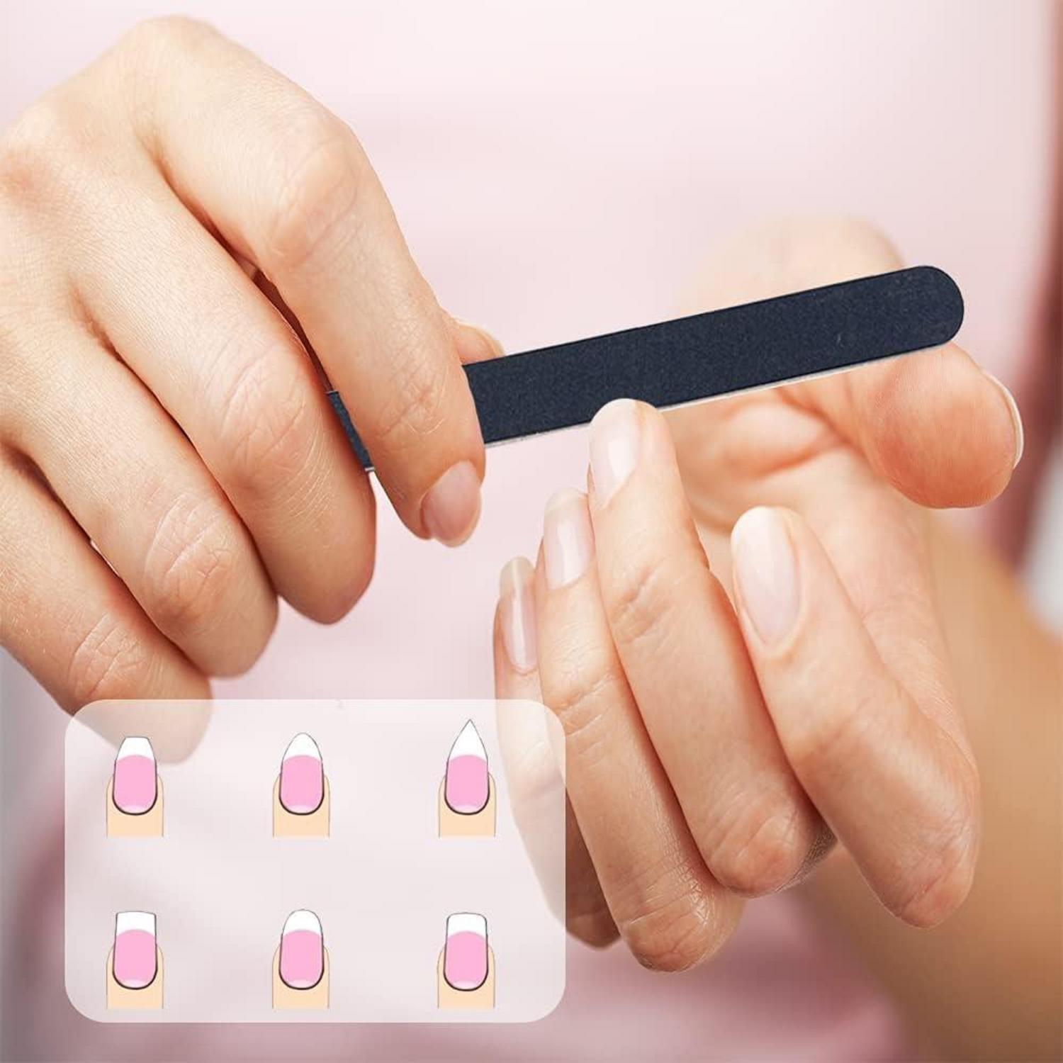 10 Stück Doppelseitige 100/180 Nägelfeilen für Nägel, Nagelpflege