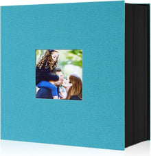 Fotoalbum 10x15 cm 600 Fotos Leinen Einstecken Blaugrün