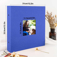 Lanpn Fotoalbum 10x15 600 Blau Leinen Einsteckalbum Hoch
