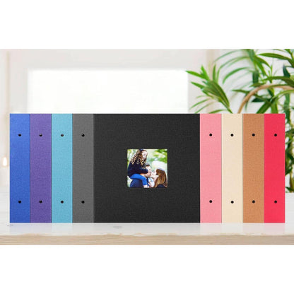 Fotoalbum 10x15 Schwarz Leinen XXL 1000 Fotos Einstecken