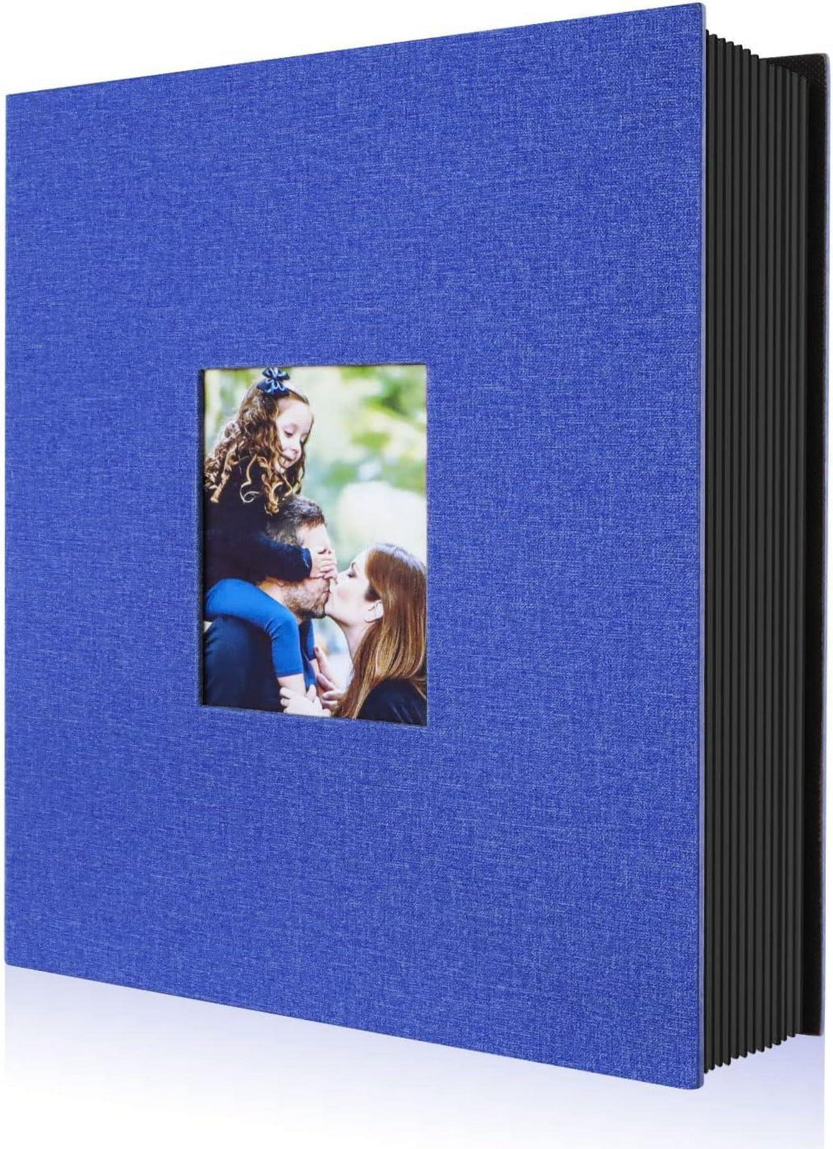 Fotobuch 400 Taschen 10x15 Leinen Einsteckalbum Hochformat Blau