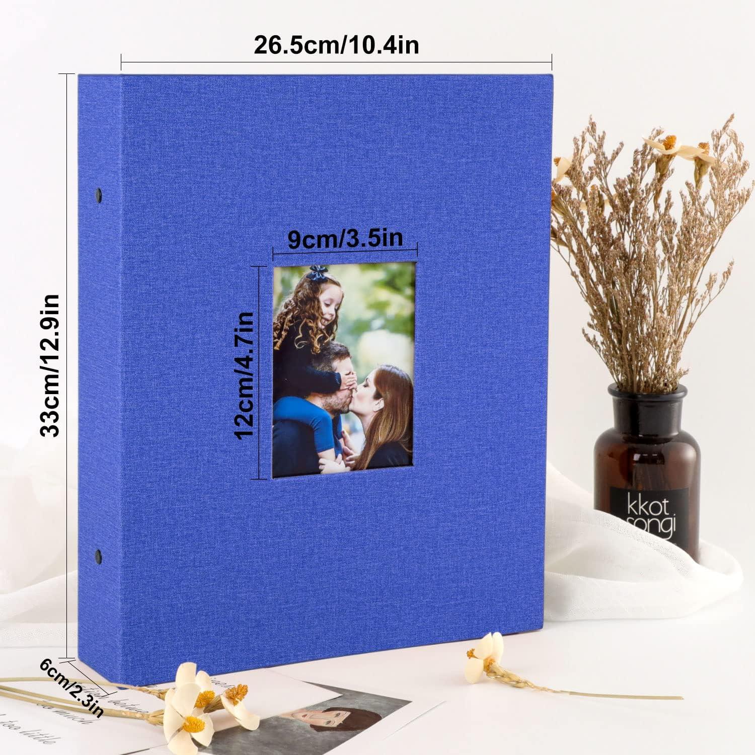 Lanpn Fotoalbum 10x15 Leinen Einsteckalbum 400 Taschen