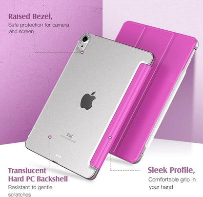 TiMOVO iPad Air 11 Zoll 2024 Hülle, Transparente Rückseite, Magenta