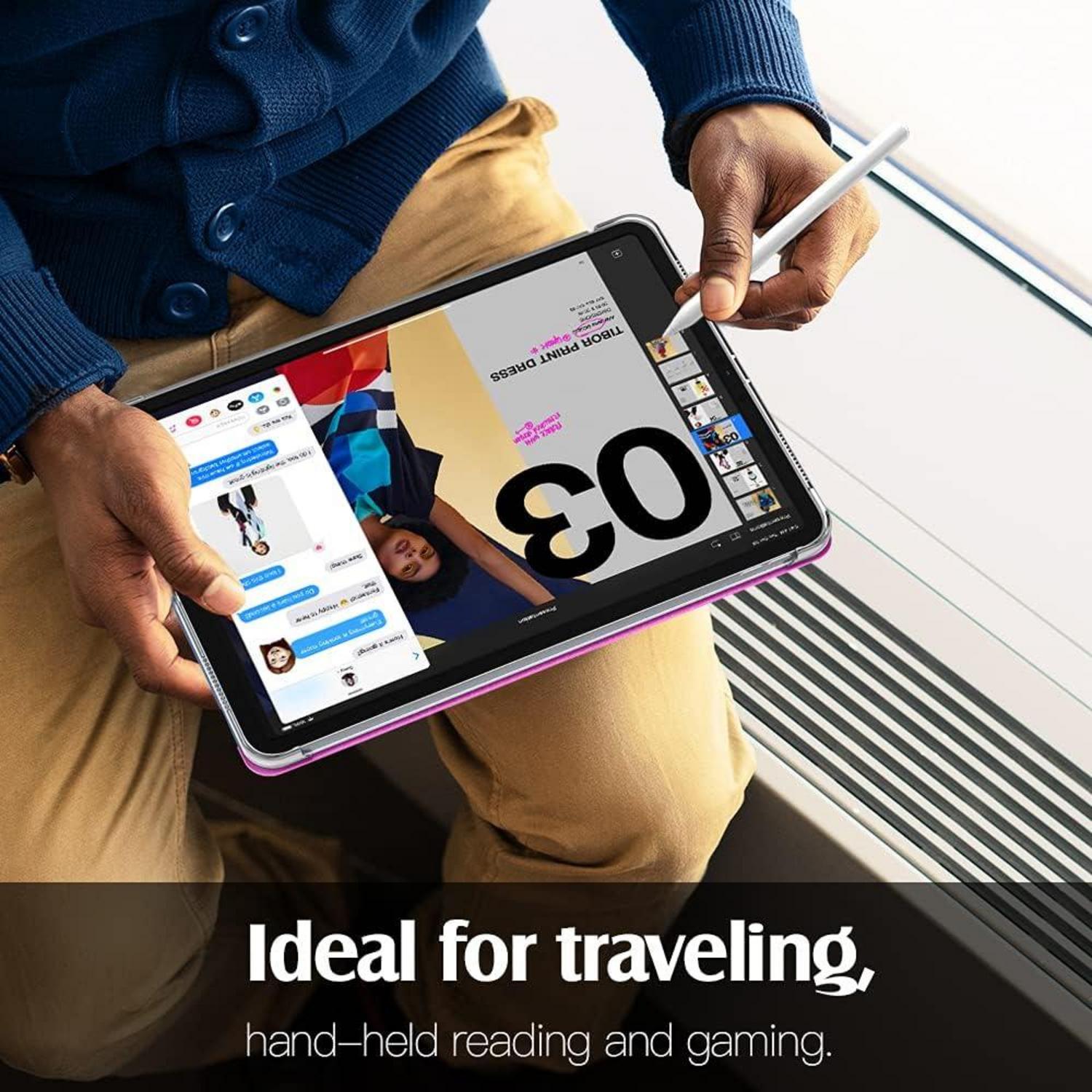 iPad Air 11 Zoll Hülle 2024 M2 Magenta Schlank Schutzhülle Transparent