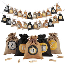 Adventskalender Jutesäckchen zum Selbstbefüllen 24-teilig