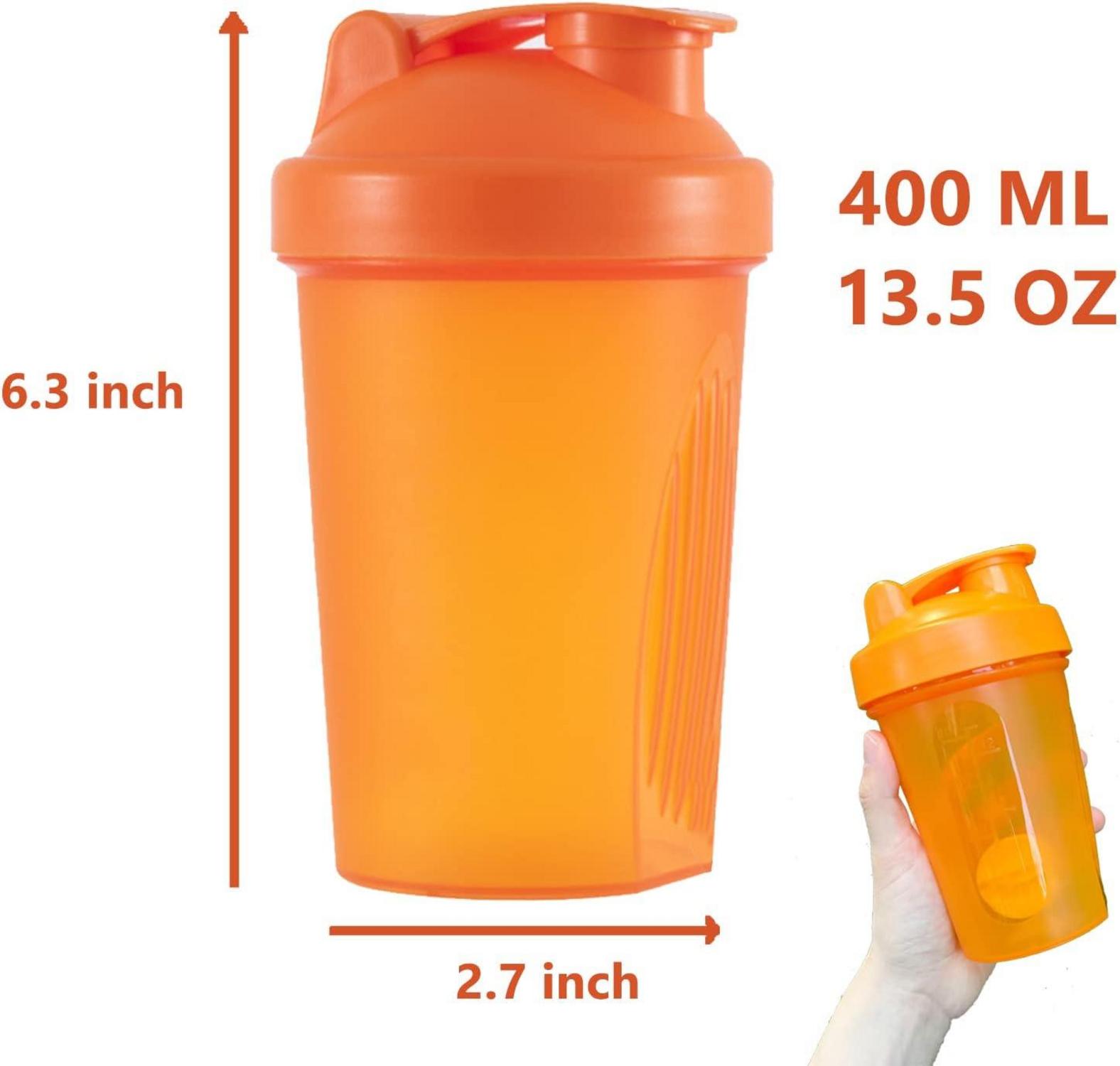 OOTD Protein Shaker Flasche 400ml BPA frei mit Sieb & Skala