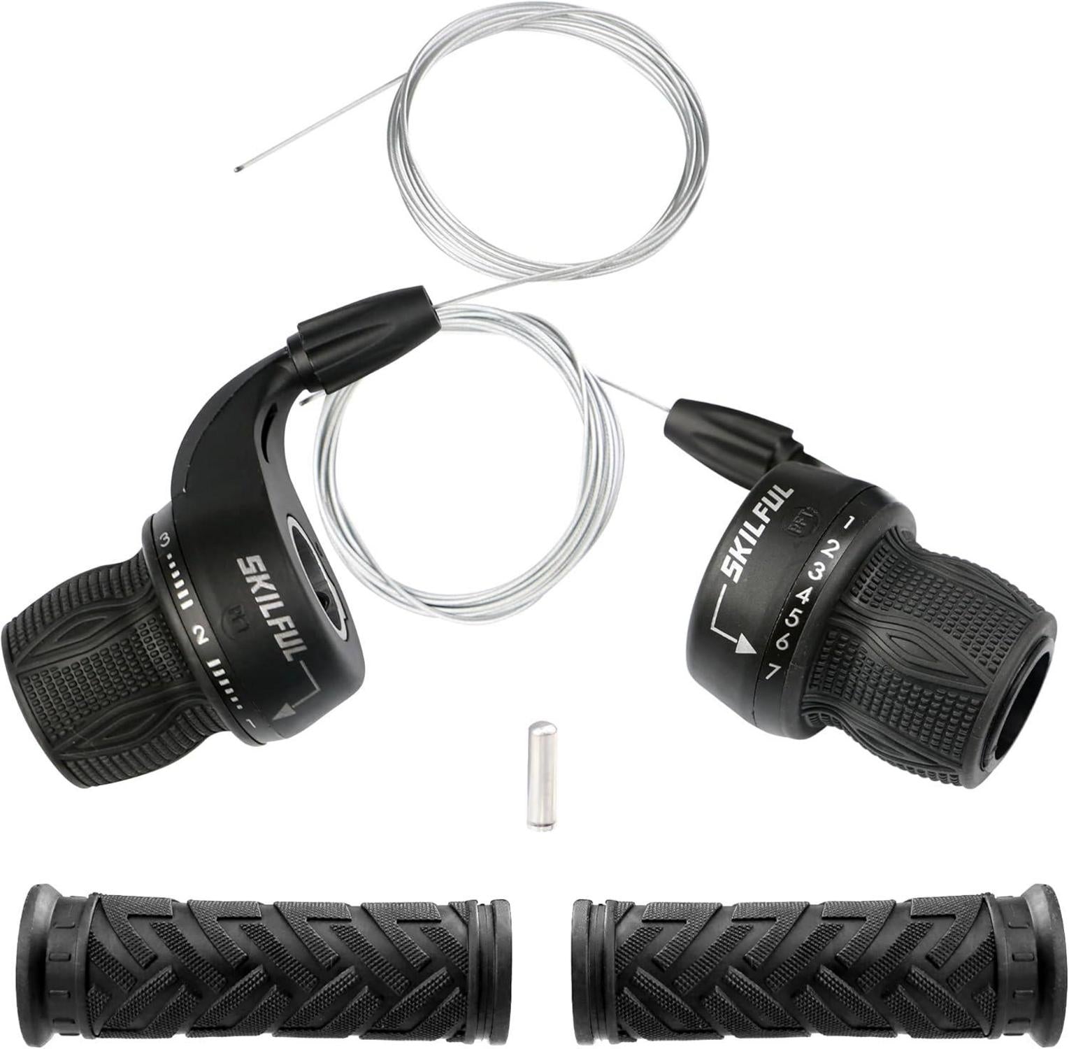 Fahrrad Schalthebel 3x7 Revoshifter Set 7 Fach Drehgriff-Schalthebel