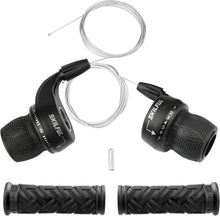 Fahrrad Schalthebel 3x7 Revoshifter Set 7 Fach Drehgriff-Schalthebel
