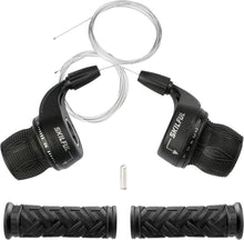 Fahrrad Schalthebel Set 3x6 Revoshifter 6 Fach Drehgriff-Schalter