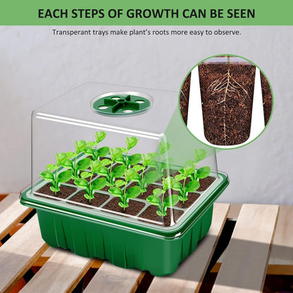 Mini Gewächshaus Zimmergewächshaus Anzuchtkasten 10er set