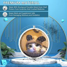 Pillendose 3 Fächer Metall Katze Organizer 1 Stück