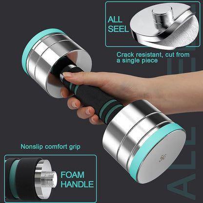 Dripex Verstellbare Kurzhanteln Set Stahl 2,5-50kg Fitness Hanteln Zuhause